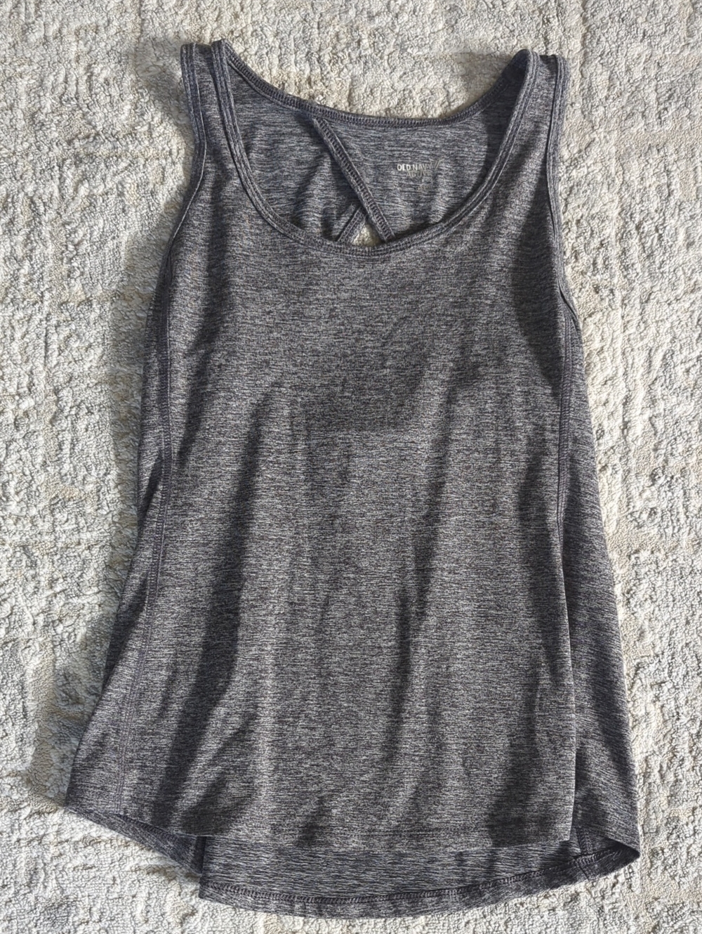 Old Navy Heather Gray Racerback Tank Top Size Small